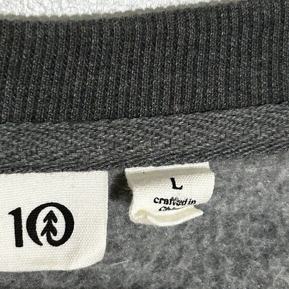 Tentree Fleece Crew Dress Size Large Pockets Organic Cotton Comfort Women - Picture 7 of 9